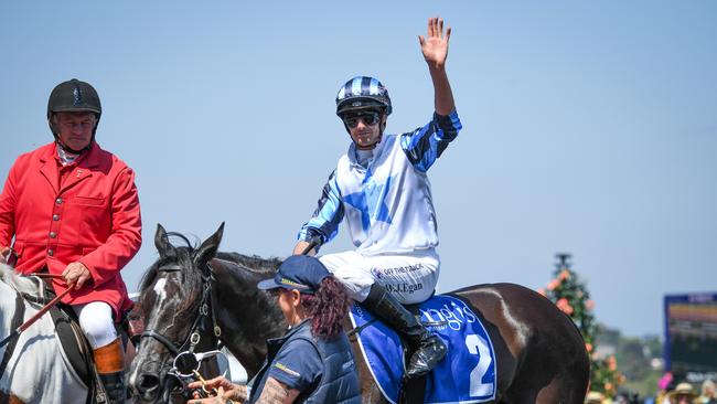 Billy Egan after winning on Foxy Frida.