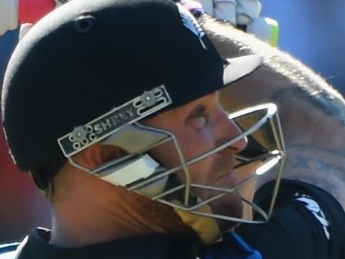 WELLINGTON, NEW ZEALAND - FEBRUARY 20: Brendon McCullum of New Zealand plays a shot during the 2015 ICC Cricket World Cup match between England and New Zealand at Wellington Regional Stadium on February 20, 2015 in Wellington, New Zealand. (Photo by Shaun Botterill/Getty Images)