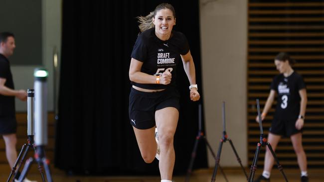 Georgie Cleaver at the Draft Combine. Picture: Getty Images