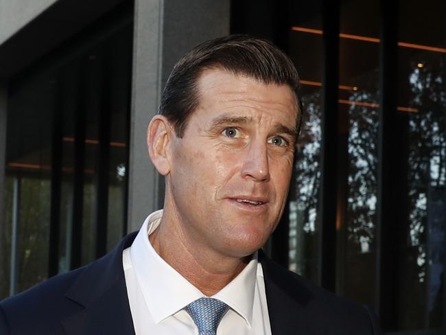 SYDNEY, AUSTRALIA - NewsWire Photos MAY 2, 2022: Ben Roberts-Smith leaves court on Monday. The defamation case between the former war hero and Nine News continues. Picture: NCA NewsWire / Nikki Short