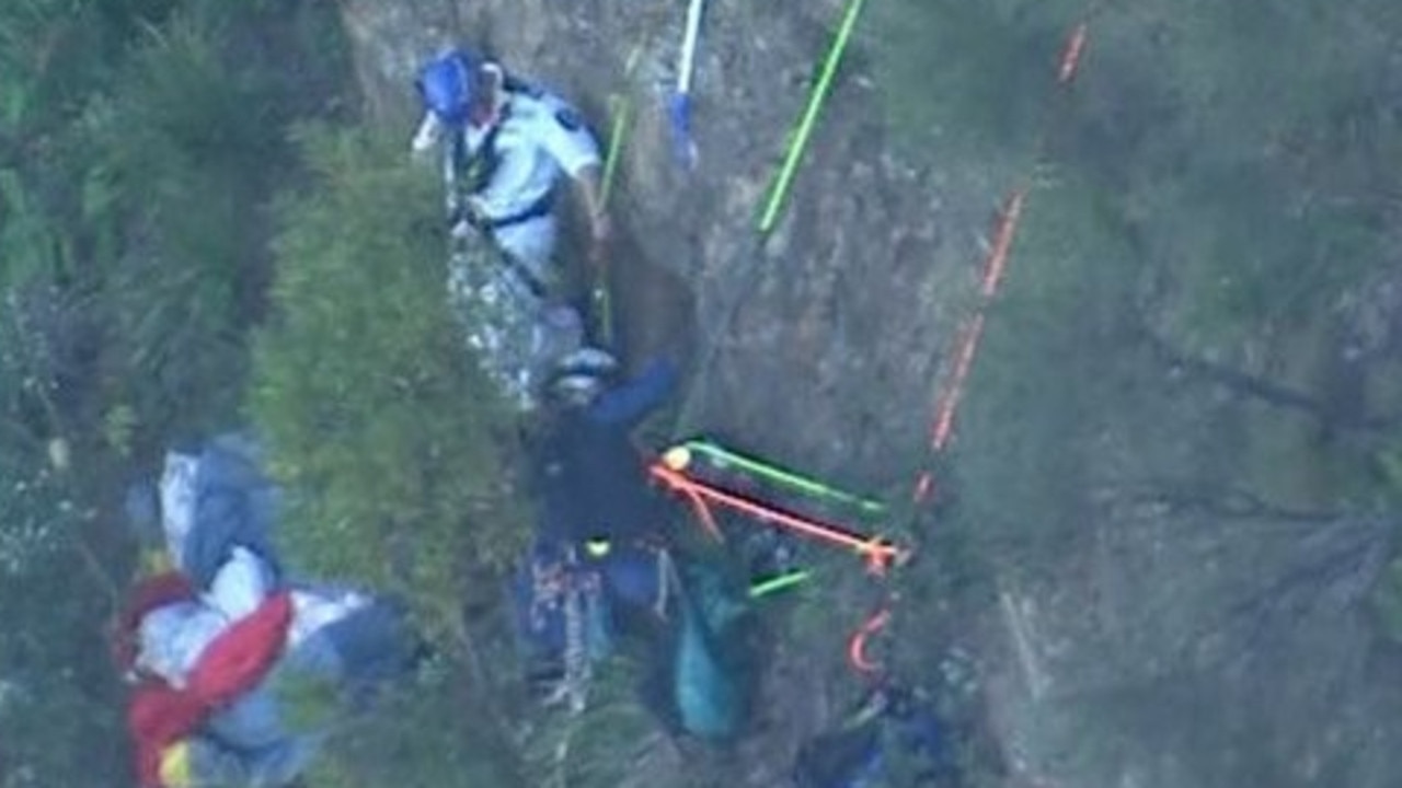 Paraglider slams into cliff face, man plummets down waterfall