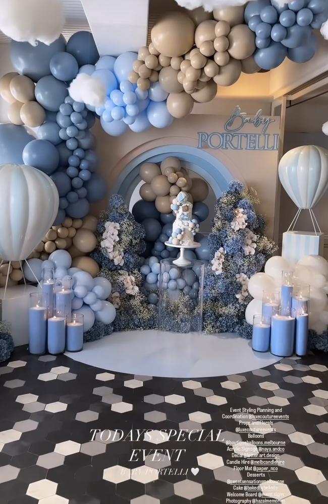 Adrian Portelli spared no expense for his son’s baby shower.