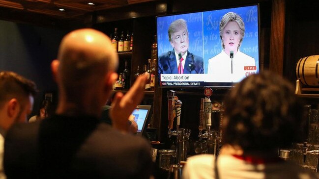 Donald Trump picked up some support from his 2016 debates with Hillary Clinton. Picture: Getty Images.