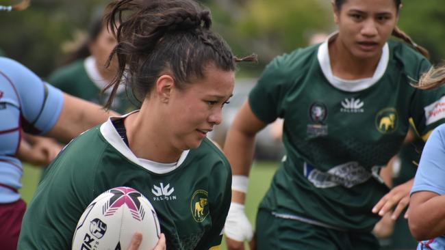 Premier Womens rugby between Wests and Norths. Saturday April 1, 2023. Picture: Nick Tucker.