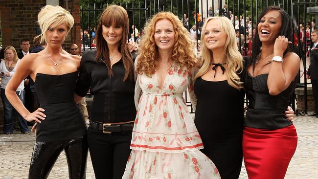 What was Emma Bunton’s nickname in the Spice Girls? Spice Girls Victoria Beckham, Melanie Chisholm (Mel C), Geri Halliwell, Emma Bunton and Melanie Brown (Mel B) in London, 2007. Picture: Getty Images