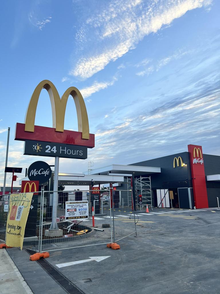 The under construction McDonalds Hove will be opening Monday, September 2 on Brighton Rd