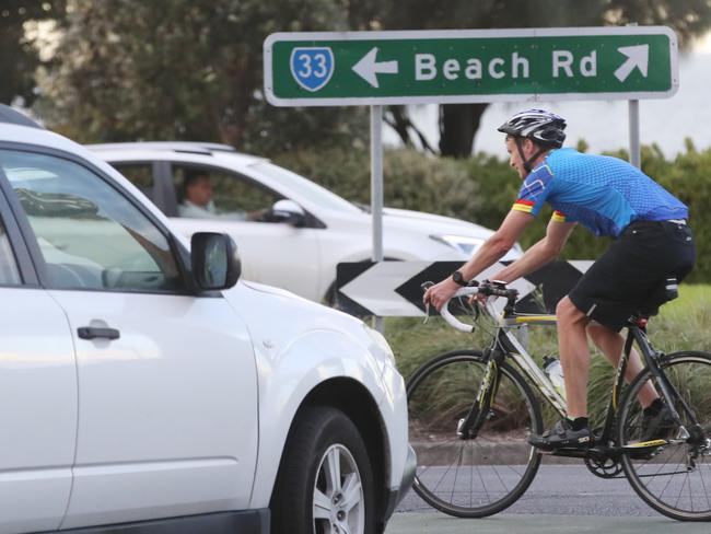 Follow up on Beach Road cyclists after a motorists ran down two cyclists on Tuesday. Wednesday, January 24. 2024. Pic: Picture: David Crosling