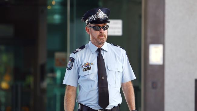 Senior Constable Christopher McIndley was one of the first officers on scene the night of the horror crash. Picture: NCA NewsWire/Tertius Pickard