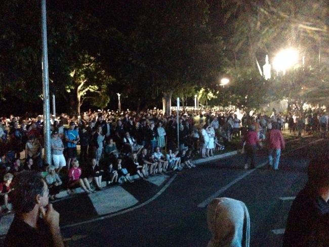 Major event ... Massive crowds are gathering for the Cairns dawn service. Picture: Supplied