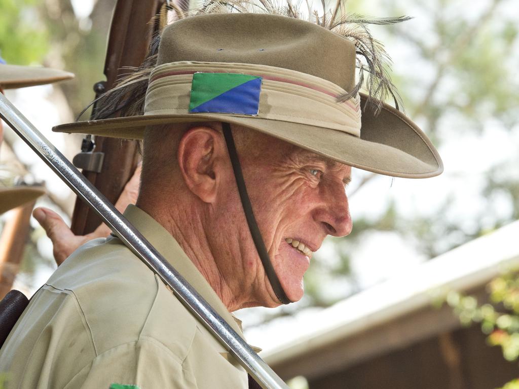 Kym Flehr of 11th Light Horse Darling Downs. Highfields Australia Day Celebrations at the Highfields Pioneer Village. Sunday, 26th Jan, 2020.
