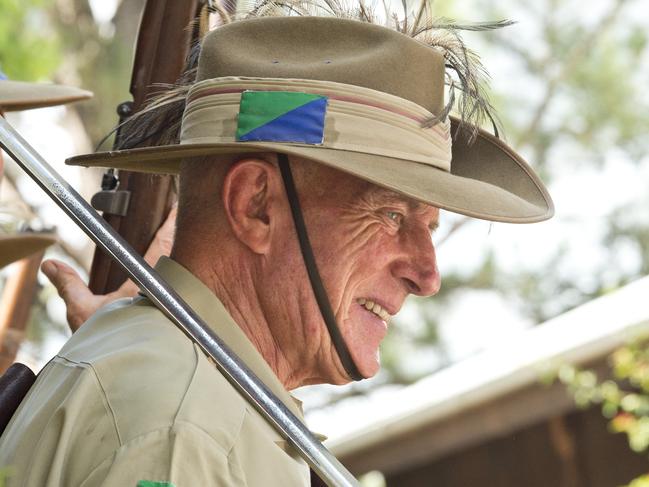 Kym Flehr of 11th Light Horse Darling Downs. Highfields Australia Day Celebrations at the Highfields Pioneer Village. Sunday, 26th Jan, 2020.