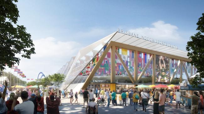 Brisbane Indoor Sports Centre proposed to host basketball at the 2032 Olympics. Picture supplied by Populous.