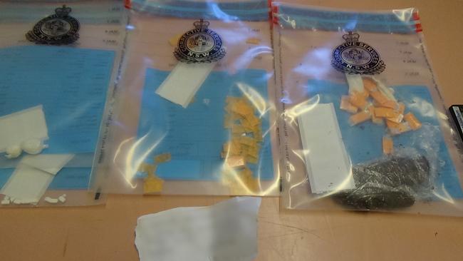 Police evidence bags containing the smuggled buprenorphine strips. Picture: NSW Police