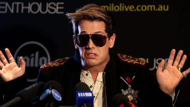 Mr Yiannopoulos said he wants Australia to be a model for the rest of the world.. Picture: Getty