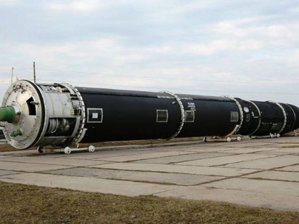 Russia's monster nuke missile Sarmat – also known as Satan 2. Picture: Supplied