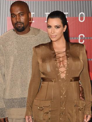 A-list duo ... Kimye attend the 2015 MTV Video Music Awards. Picture: Getty