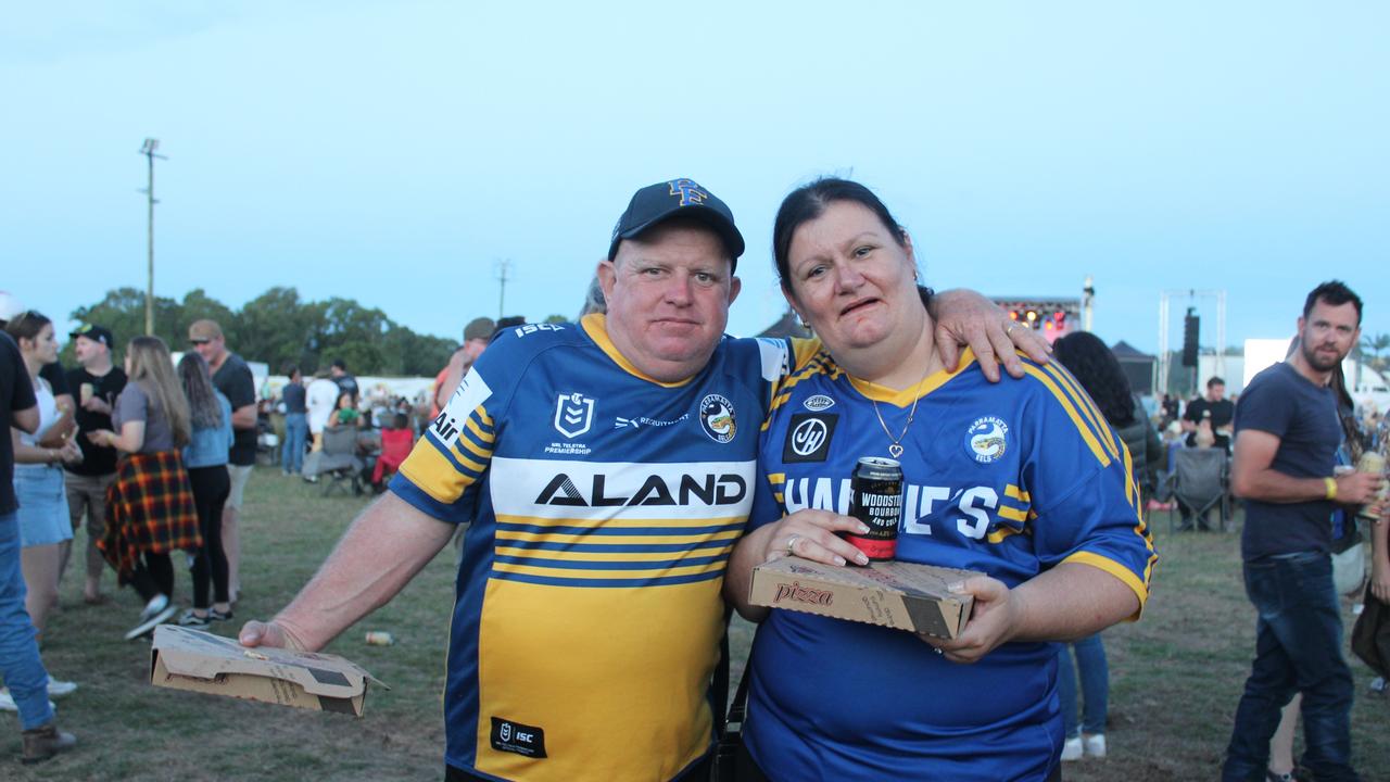 SOUNDS OF ROCK: Warren and Vanessa Gilbert enjoying a night of live music at Burnett Heads.