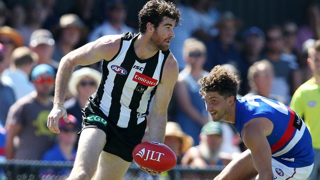 Tyson Goldsack injured his knee against the Western Bulldogs in a pre-season game. Picture: Michael Klein