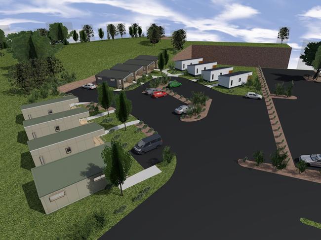 An artist's render of the Mount Field Retreat development. Picture: Supplied