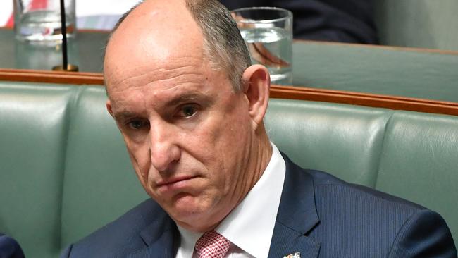 Assistant Treasurer Stuart Robert during Question Time in the House of Representatives. (AAP Image/Mick Tsikas)