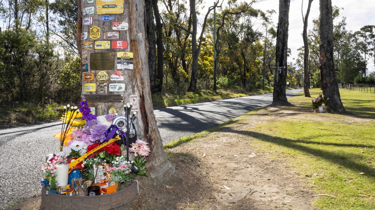 The crash site is still a memorial to the victims. Picture: NCA NewsWire/ Monique Harmer