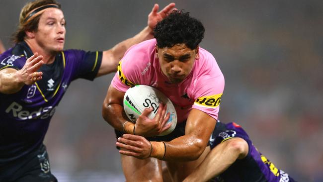 Izack Tago will back up for the Panthers after playing for Samoa last weekend. Picture: Chris Hyde/Getty Images