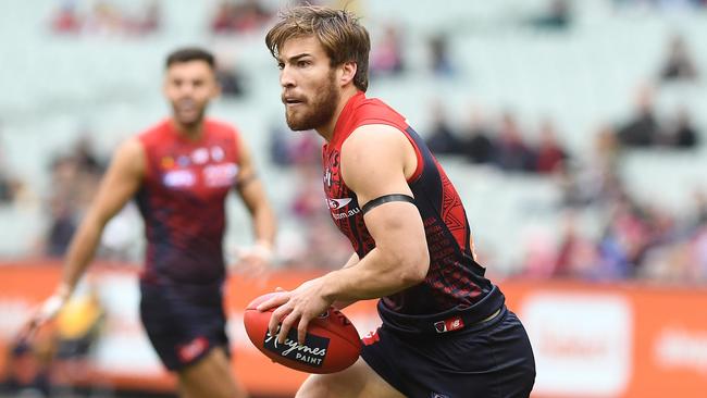 Jack Viney in recovering from a serious foot injury.