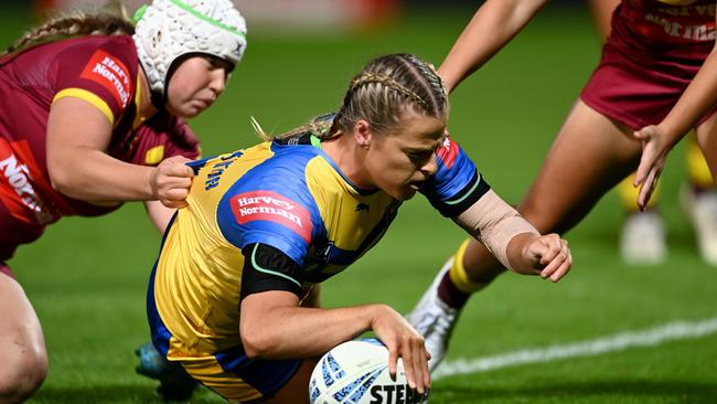 City halfback Tayla Preston caused Country plenty of headaches in the first half. Picture: NRL Photos/Gregg Porteous