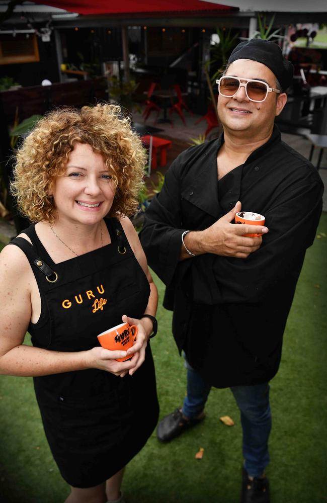 Kate O'Reilly and Jonny Bundellu of Guru Life restaurant. Picture: Patrick Woods