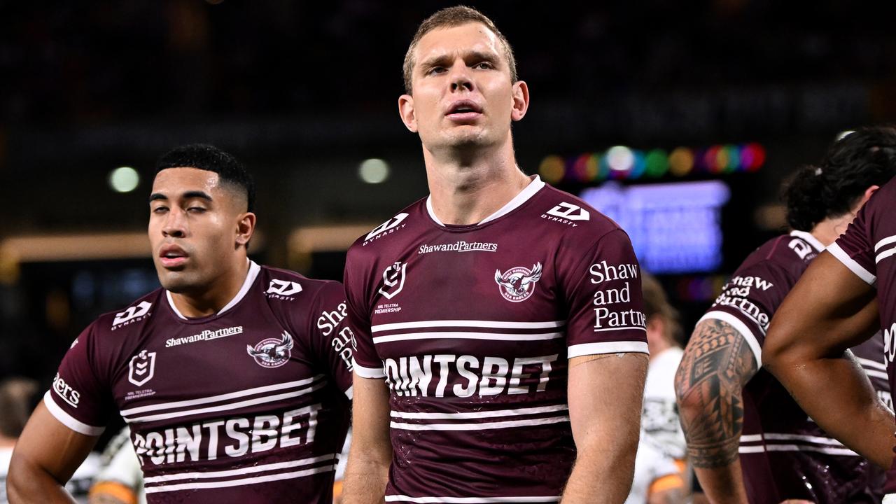 Tom Trbojevic struggled in his return from injury for Manly. Picture: NRL Photos