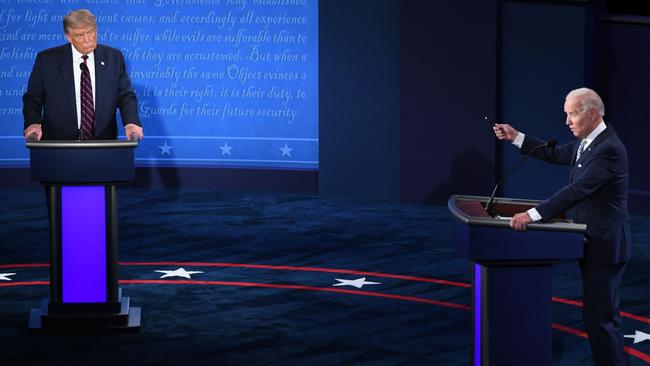 US President Donald Trump and Democratic Presidential candidate and former US Vice President Joe Biden face off in the first debate.