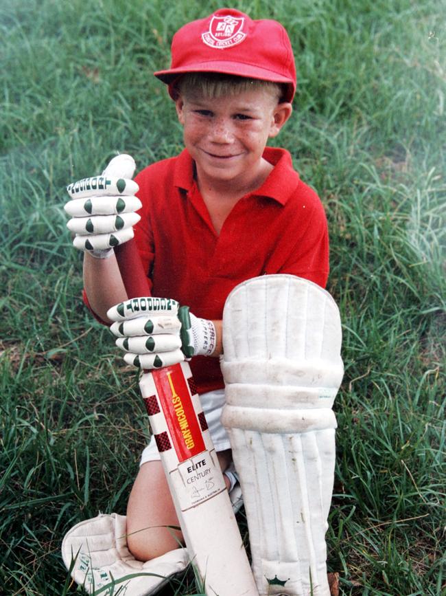 Warner, aged 8, at his family’s Matraville home.