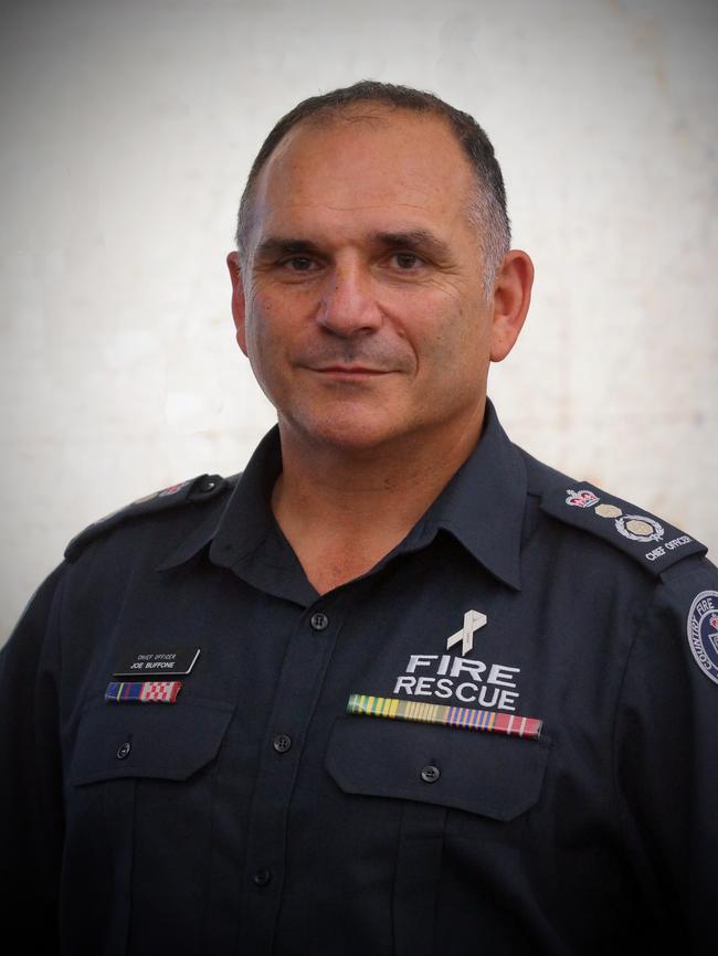 Former CFA Chief Officer Joe Buffone has worked in emergency services for 25 years.