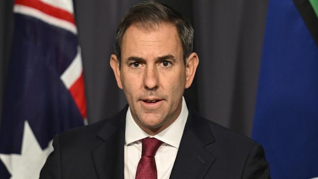 Jim Chalmers stood by the proposed superannuation tax as fair and modest. Picture: NewsWire/ Martin Ollman