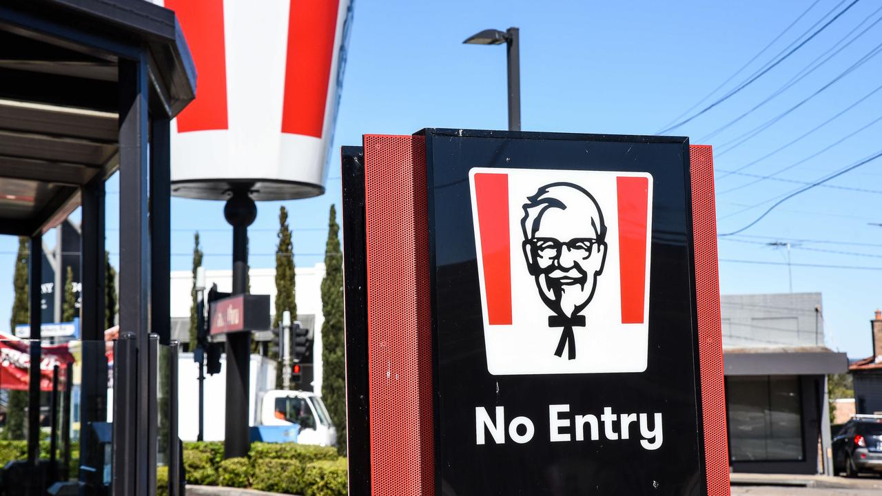 A man’s craving for the colonel has cost him his car after the alleged drunk driver went the wrong way through the drive-through of a KFC restaurant in Doncaster, Melbourne. Picture: NewsWire / Flavio Brancaleone