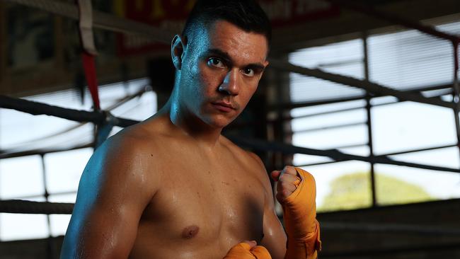 Tim Tszyu says he’s ready to take Jeff Horn down. Sydney. Picture: Brett Costello