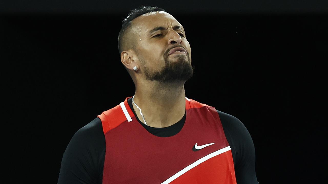 Nick Kyrgios took aim at Max Purcell and the media. (Photo by Darrian Traynor/Getty Images)