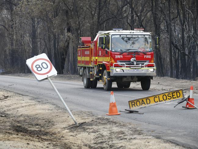 East Gippsland fires Mallacoota township. Destroyed homes in the township. Picture: David Caird