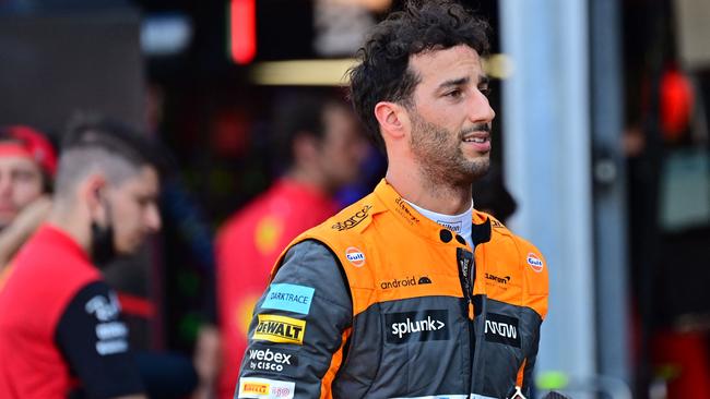 Daniel Ricciardo is searching for answers. (Photo by ANDREJ ISAKOVIC / AFP)