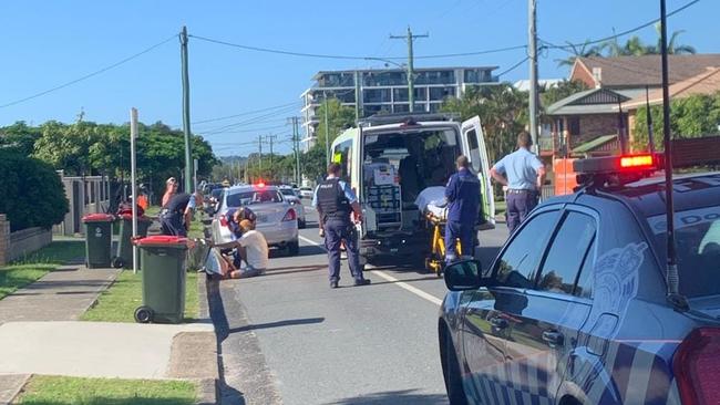 The scene of an alleged assault on an 82-year-old man on Boyd St, Tweed Heads. Friday, February 2, 2024. Picture: Supplied / Facebook