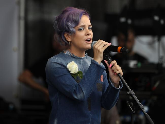 Lily Allen said she slept with sex workers on tour. Picture: Dan Kitwood/Getty Images