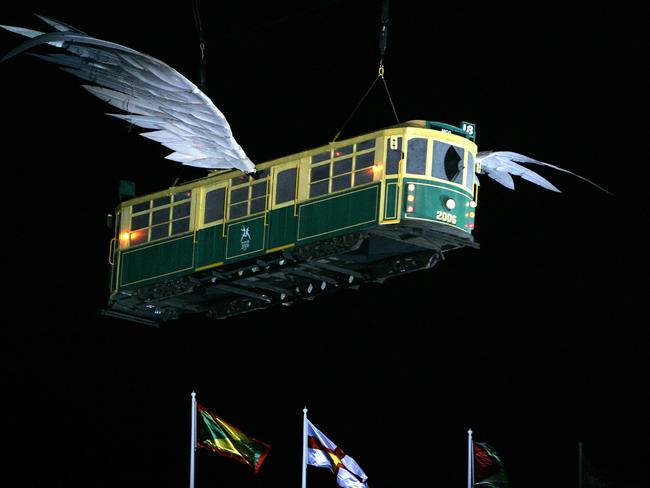 An estimated worldwide TV audience of 1.5 billion watched as the flying tram descended in 2006.