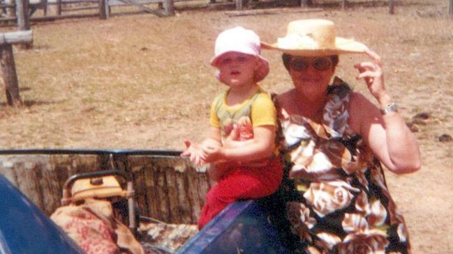 Natalie Hatton as a young girl with her maternal grandmother Lillias Clifford.