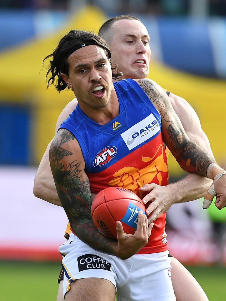 Allen Christensen playing for the Lions.