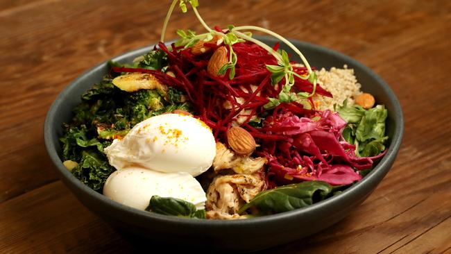 25/09/17 The Power Bowl from new cafe Seasonal Garden Cafe Norwood on the Parade. photo Calum Robertson