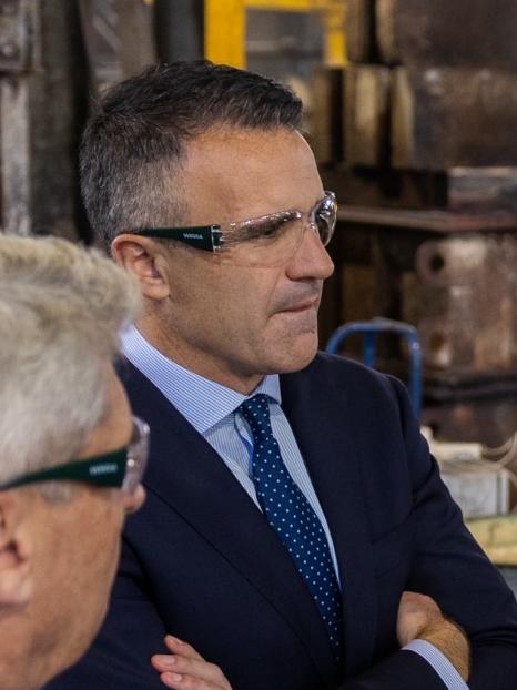 Premier Peter Malinauskas at McKechnie Iron Foundry announcing the five companies picked for a new program to get submarine ready. Picture: Supplied