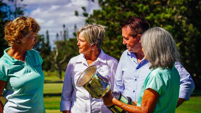 Chris Gulaptis at the Yamba Golf and Country Club following the announcement that the town is set to host the Women’s NSW Open Golf Championship in 2024. Picture: Jackson Whitney