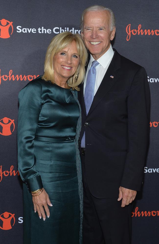 Dr Jill Biden and her husband, US presidential candidate Joe Biden. Picture: Getty Images