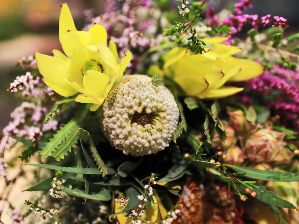 23/08/17 A bouquet of native Australian flowers which is grown by Australian Wildflowers in Laharum on the western side of the Grampians. Picture: Aaron Francis/The Australian