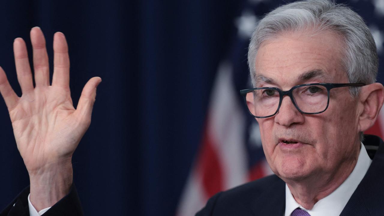 US Federal Reserve board chairman Jerome Powell. Picture: Getty Images